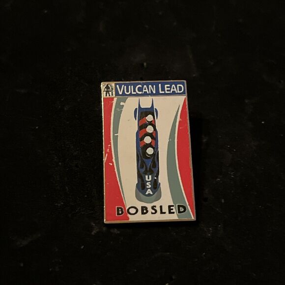 Olympic Winter Games Team USA Vulcan Lead Bobsled Lapel Hat Pin - Picture 1 of 3